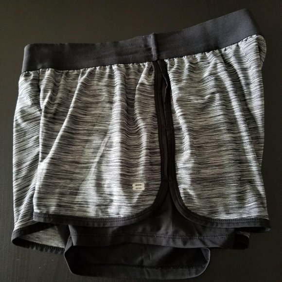 Layer 8 Athletic Running Shorts Black Grey M - Picture 3 of 9